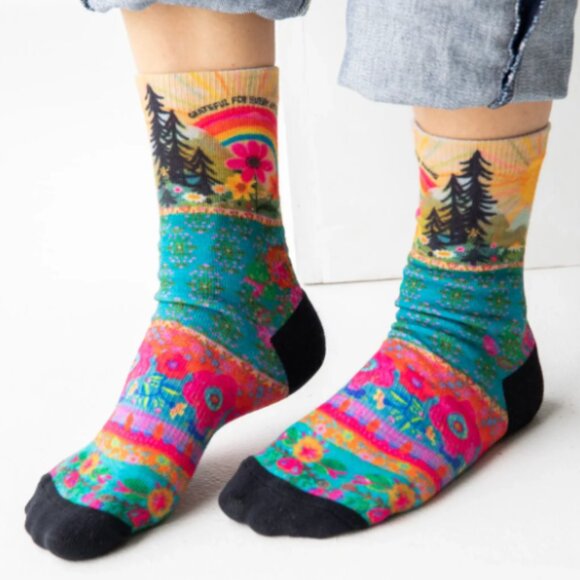 (2-SET) RAINBOW MUSHROOM SOCKS - Picture 3 of 11